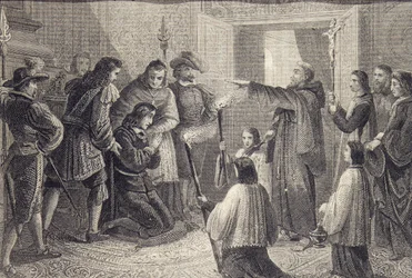 Exorcisme van Carlos II van Spanje (1665-1700) ca. 1698